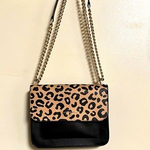 Kate Spade Leopard Remi Flap Chain Crossbody Shoulder Bag